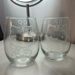 Hello kitty wine glasses